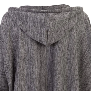 SWETER Z RZEMYKIEM I PIÓRAMI GRAFITOWY (9230)