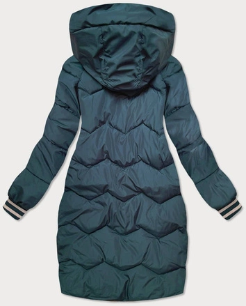 LEKKA KURTKA DAMSKA ZIMOWA MORSKA/ECRU (730ART)