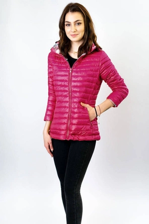 Damska kurtka dwustronna różowa (7174)