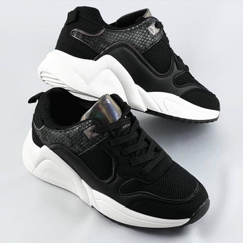 Sportowe buty damskie czarne (6348)