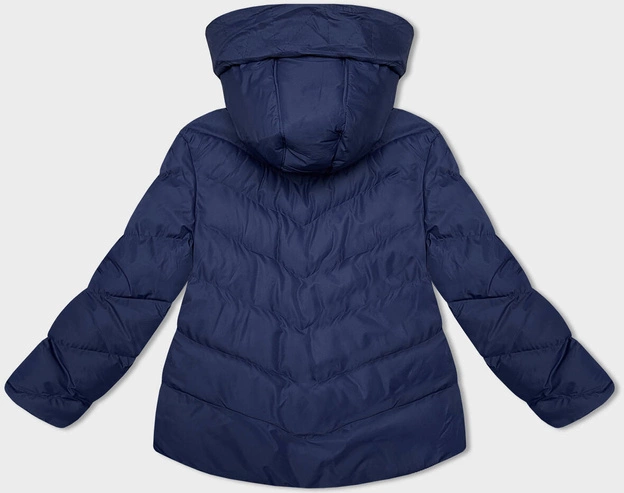 Puchowa kurtka damska granatowa (5M739-215)