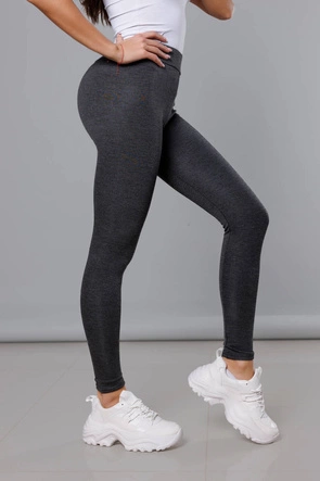 Grube bawełniane legginsy szary ciemny (YW01002-A2)