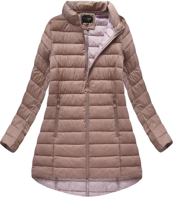 PIKOWANA KURTKA Z KAPTUREM ANTYCZNY RÓŻ (7471-PLUS)