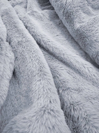 Futrzana kurtka jeansowa niebieska (10538)