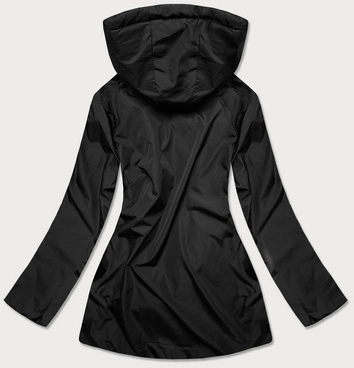 Pikowana kurtka dwustronna damska rudo-czarna (mhm-w589)