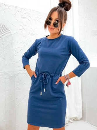 Sukienka z bawełny granatowa (700)