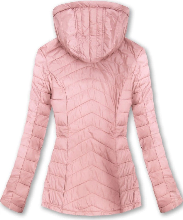 PIKOWANA KURTKA Z KAPTUREM ŁOSOSIOWA (W622)