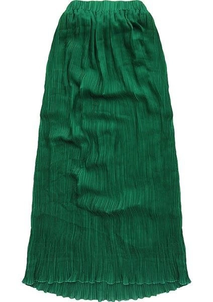 PLISOWANA SPÓDNICA MAXI ZIELONA (X9230X)