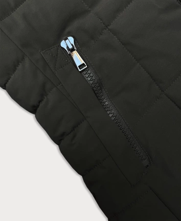 Pikowana kurtka zimowa damska J Style army (16M9119-136)