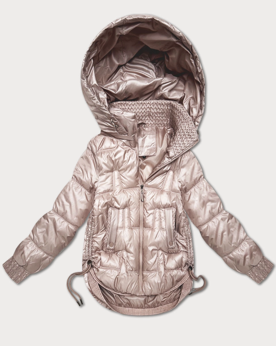 Przejściowa kurtka ze ściąganymi bokami S'West perłowy różowy (B8292-51)