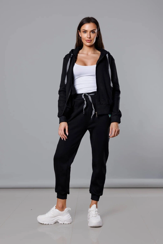 Komplet sportowy damski czarny (YP-1137)
