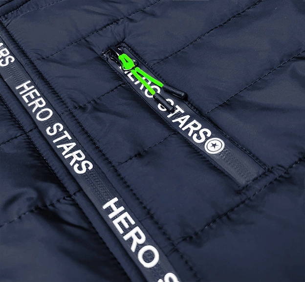 Sportowa kurtka męska granat-szary (8M903-215)