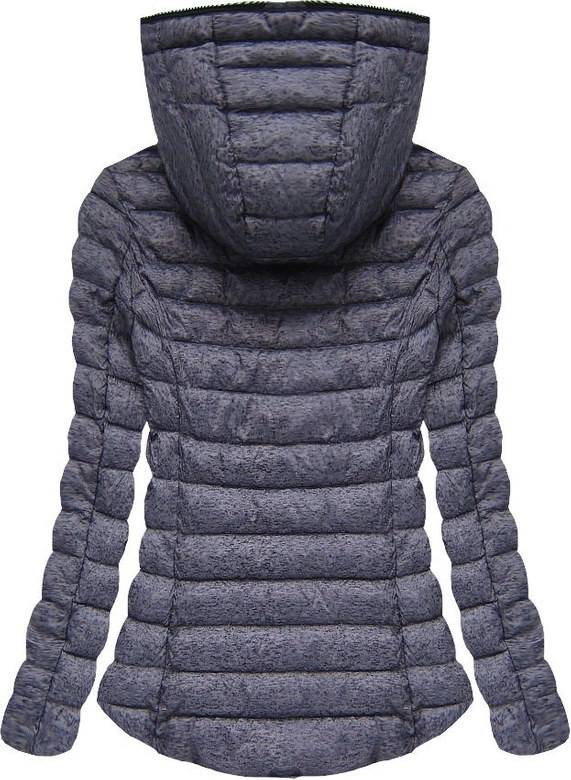 PIKOWANA KURTKA Z KAPTUREM FIOLETOWA (7149BIG)