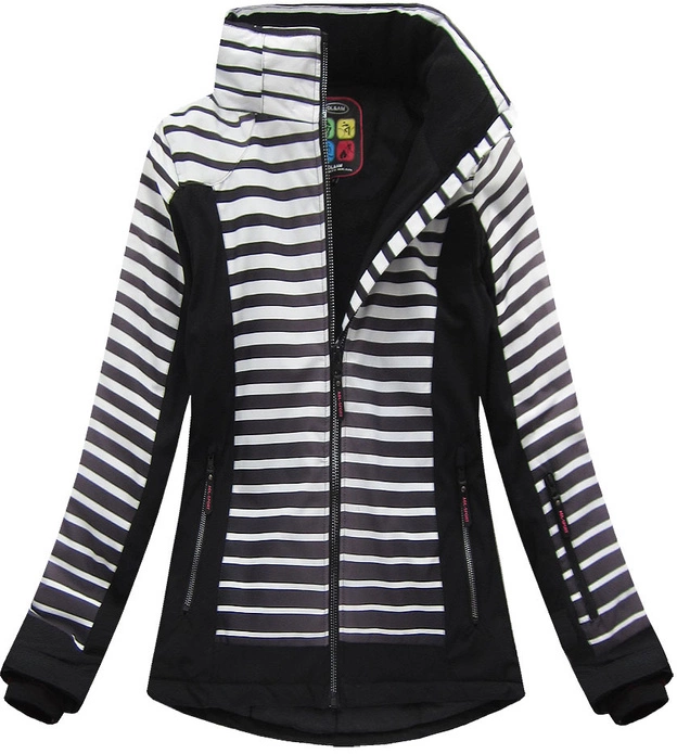 DAMSKA KURTKA ZIMOWA SNOWBOARDOWA Z MEMBRANĄ CZARNA (W191)