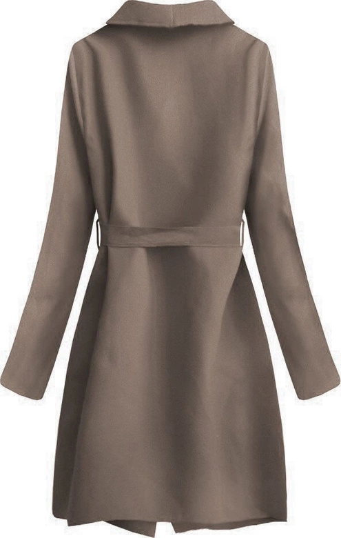 MINIMALISTYCZNY PŁASZCZYK KAKAOWY 2 (552ART)