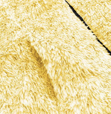 Pluszowa damska bluza melanż żółta (HH009-26)