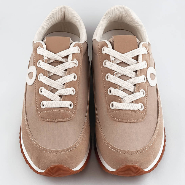 Buty sportowe damskie beżowe (dkb6052)