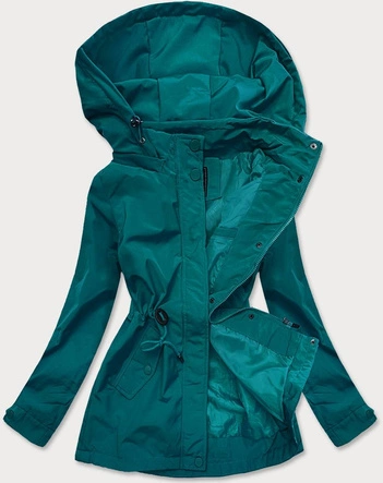 KURTKA PARKA DAMSKA Z KAPTUREM MORSKA (6364)