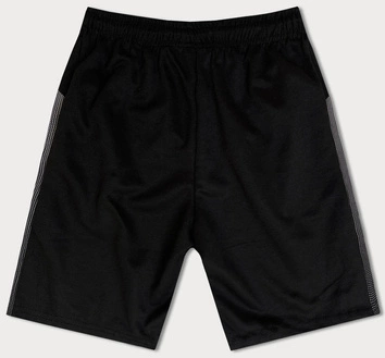Krótkie spodenki męskie czarne (8K923-3)
