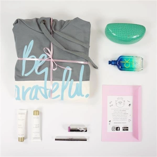 BLUZA/TUNIKA BE GRATEFUL LONG EDYTA GÓRNIAK FOR NAOKO SZARO-BIAŁA (GRATEFUL)