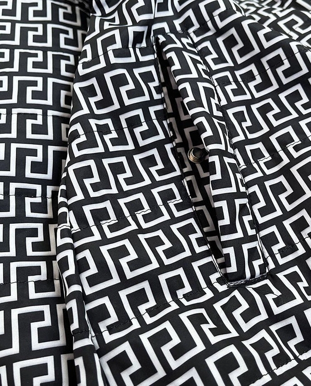 DWUSTRONNA KURTKA DAMSKA GRANATOWO-BIAŁA (W507BIG)