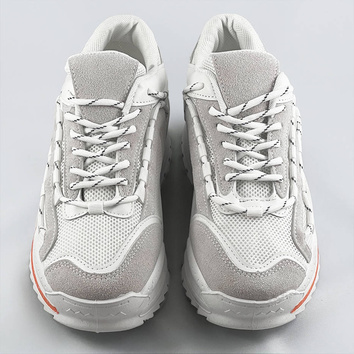DAMSKIE BUTY SPORTOWE BIAŁO-BEŻOWE (S1115)