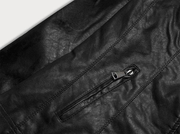 Ramoneska z ekoskóry czarna (td102-1)