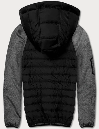 Męska kurtka-bluza czarny-grafit (8M905-392)