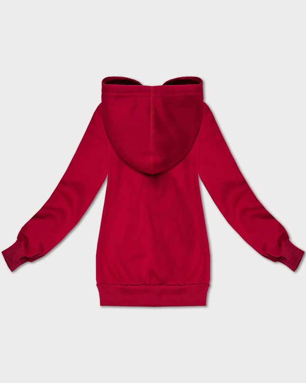 Rozpinana bluza damska z kapturem S'West czerwona (B-12#)