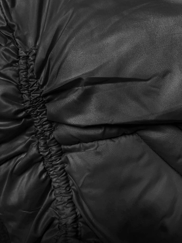 Przejściowa kurtka damska z podszewką w kratkę czarna (842)