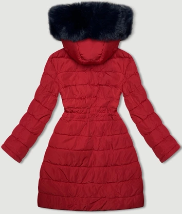 Przejściowa dwustronna kurtka damska J Style granatowo-czerwona (16M9159-215)