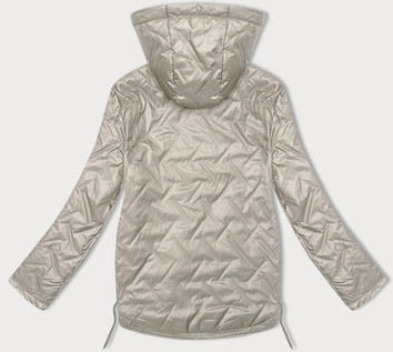 Cienka pikowana kurtka plus size S'West jasny beżowy (B8361-70)