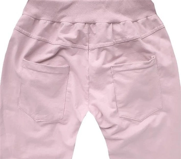 DRESOWE SPODNIE CHINOS PUDROWY RÓŻ (6914)