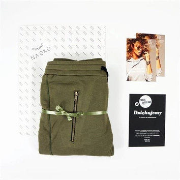 SPODNIE TAKE A RISK EDYTA GÓRNIAK FOR NAOKO KHAKI (RISK)