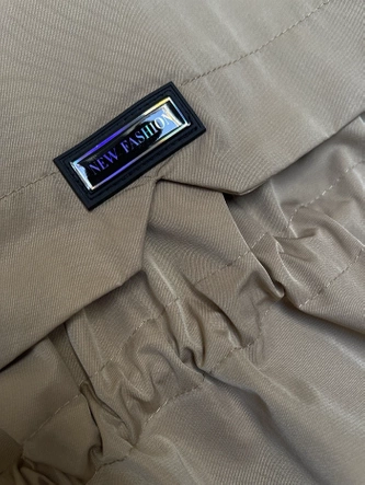 Parka z ozdobną podszewką BH Forever jasny khaki(3) (BH-2401)