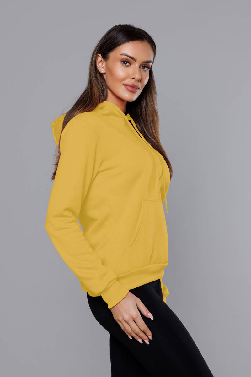 Damska bluza dresowa żółta (w02-69)