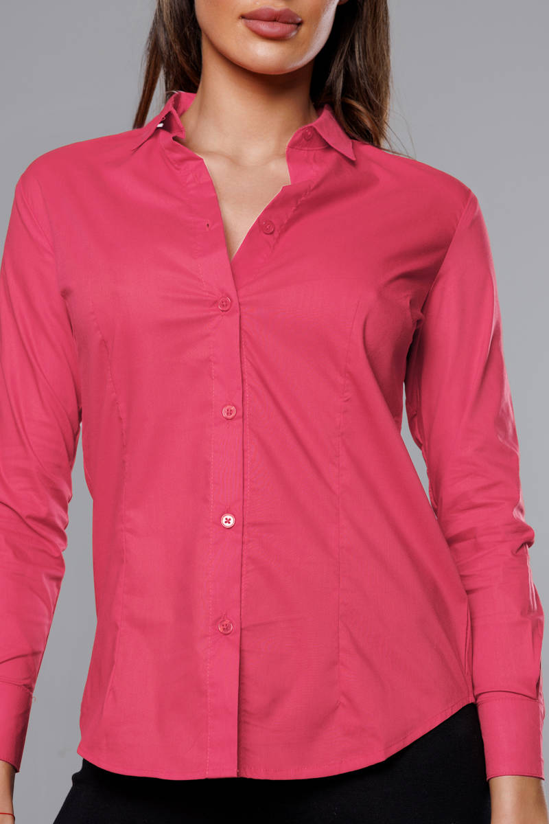Klasyczna koszula damska czerwony arbuz (HH039-28)