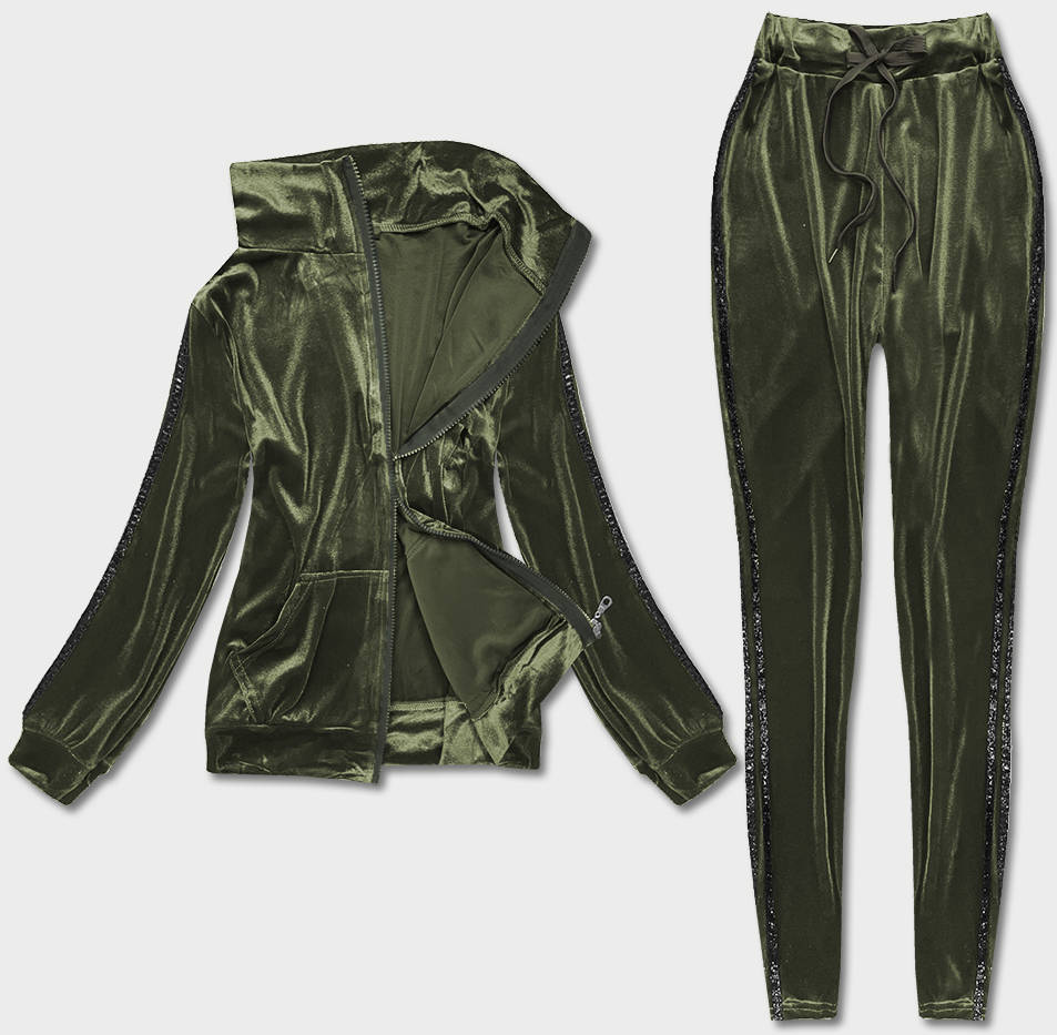 Komplet bluza + legginsy zielony (YP-9968)
