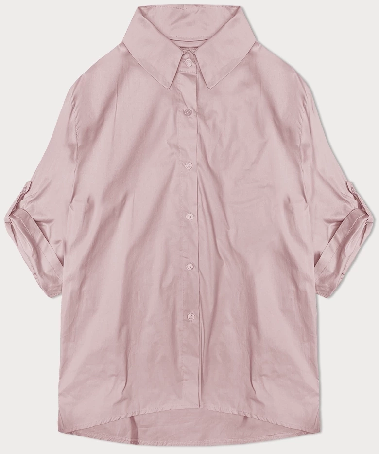 Koszula z ozdobną kokardą na plecach różowa (24018)