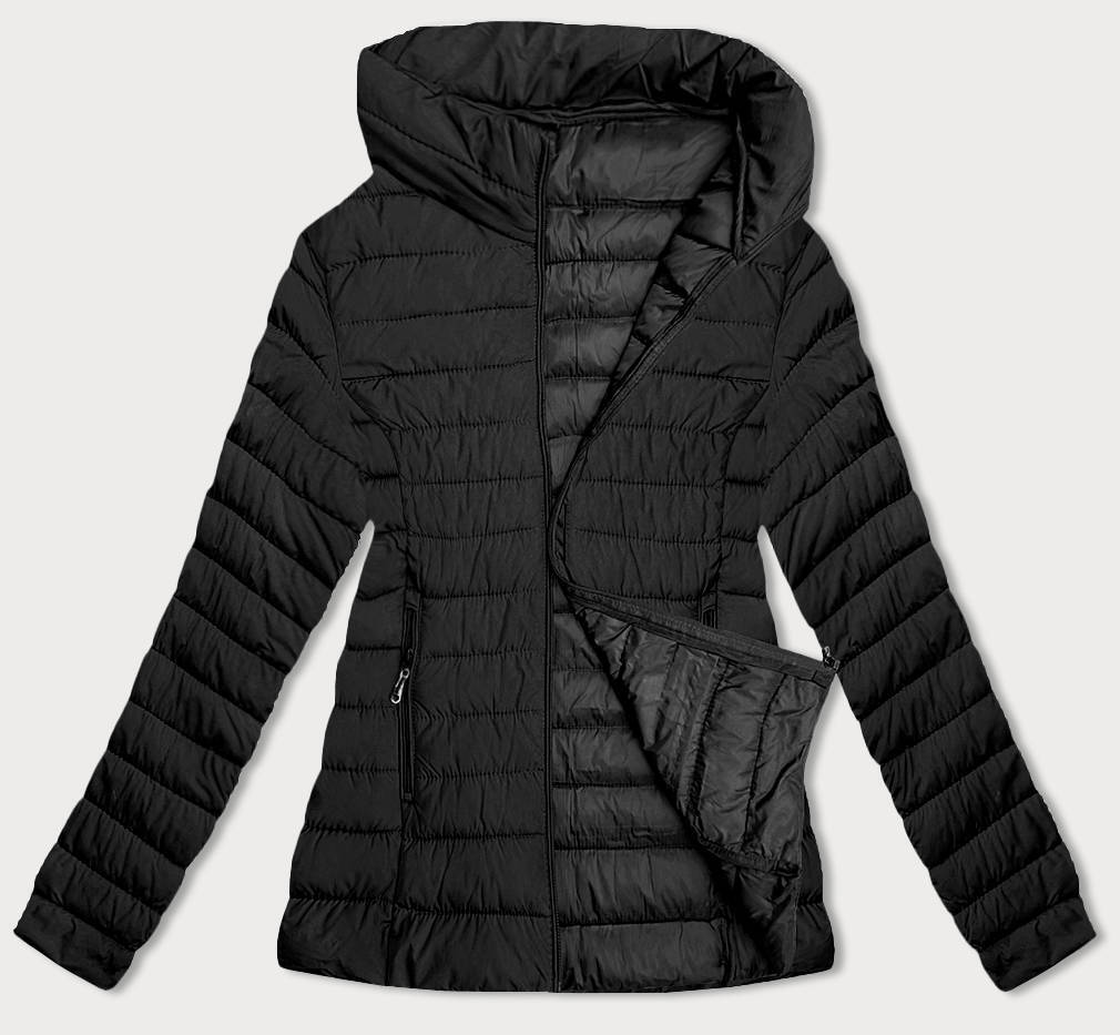 Przejściowa pikowana kurtka damska czarna (16M9109-392)