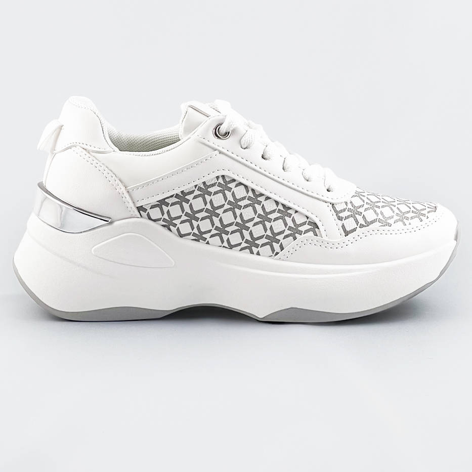 Sportowe buty damskie białe (sg-137)